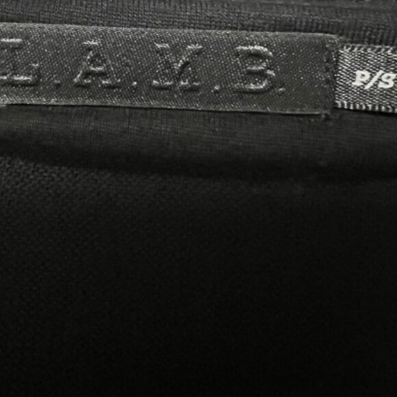 L.A.M.B. black deep V-neckline dress size S - Picture 4 of 6